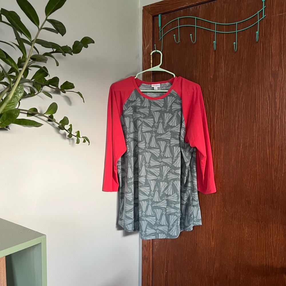 Lularoe Disney Aurora Baseball Tee 2X